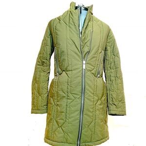 Olive Green Hunter Quilted Coat